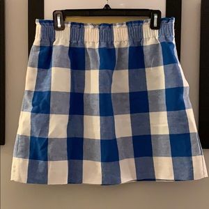 Blue Buffalo Check Sidewalk Skirt